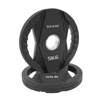 GRAND Rubber-Coated Steering Wheel Weight Plate with Handles 5KG