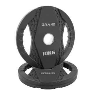 GRAND Rubber-Coated Weight Plate – Steering Wheel with Handles 10kg