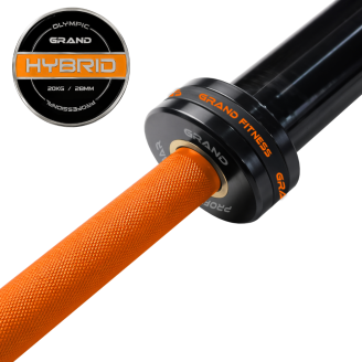 Training Barbell 20kg HYBRID BAR ORANGE