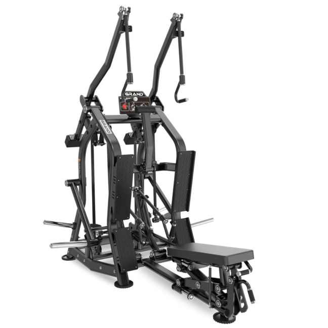 Lat Pulldown / Low Row PL03 - Maszyna treningowa do treningu mięśni pleców, ściąganie drążka z góry, wiosłowanie